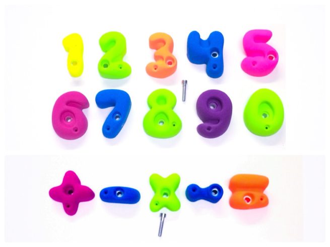 children's rock climbing wall mathematics