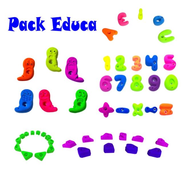 Presas escalada niños pack educa